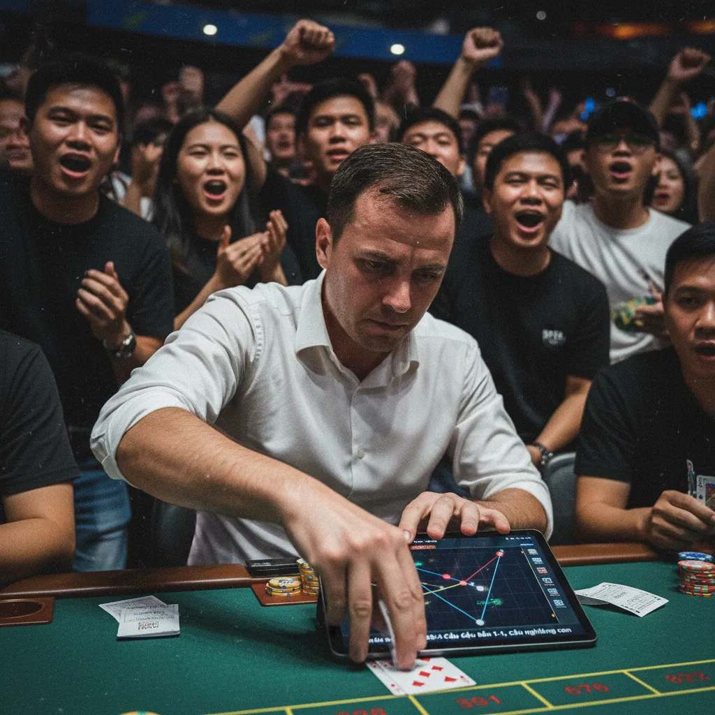 Ví dụ về cầu 1-1 hay cầu Ping Pong trong Baccarat