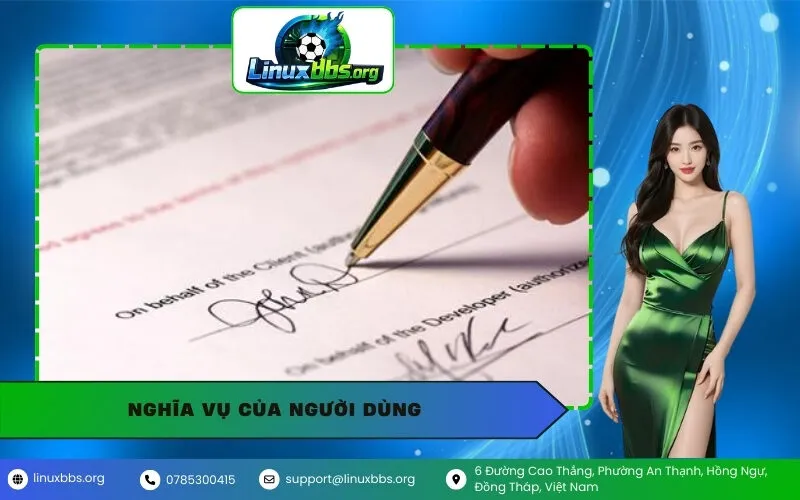 Nghĩa vụ của Người dùng